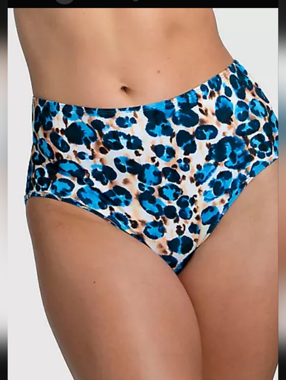 Beach diva high waisted ruched bikini size 14 nice pattern black green b…